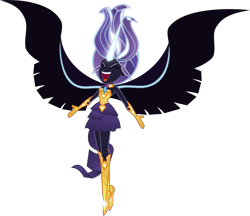 Size: 9520x8227 | Tagged: safe, artist:orin331, character:nightmare rarity, character:rarity, my little pony:equestria girls, absurd resolution, alternate universe, evil, evil laugh, fabulous, female, happy, laughing, midnight sparkle, midnight-ified, sleeveless, solo, strapless, this will end in fashion, this will end in makeovers