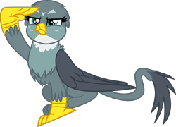 Size: 5000x3609 | Tagged: safe, artist:limedazzle, character:gabby, species:griffon, episode:the fault in our cutie marks, g4, my little pony: friendship is magic, absurd resolution, female, inkscape, searching, simple background, solo, transparent background, vector