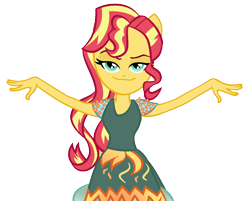Size: 1182x950 | Tagged: safe, artist:berrypunchrules, character:sunset shimmer, my little pony:equestria girls, simple background, transparent background