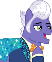 Size: 7166x8535 | Tagged: safe, artist:pink1ejack, character:gladmane, episode:viva las pegasus, g4, my little pony: friendship is magic, absurd resolution, clothing, male, open mouth, simple background, solo, transparent background, vector