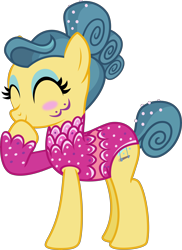 Size: 7548x10373 | Tagged: safe, artist:pink1ejack, character:trapeze star, episode:viva las pegasus, g4, my little pony: friendship is magic, absurd resolution, blushing, eyes closed, simple background, transparent background, vector