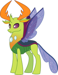Size: 8126x10628 | Tagged: safe, artist:pink1ejack, derpibooru original, character:thorax, species:reformed changeling, episode:to where and back again, g4, my little pony: friendship is magic, absurd resolution, changeling king, male, simple background, solo, transparent background, vector