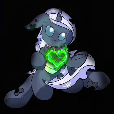 Size: 400x400 | Tagged: safe, artist:manifest harmony, oc, oc:little ling, species:changeling, fanfic:clocktower society, adorable face, animated, changeling oc, cute, cuteling, fire, gif, heart, love, solo, white changeling