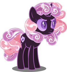 Size: 6500x6970 | Tagged: safe, artist:orin331, character:sweetie belle, absurd resolution, cute, evil, female, frown, glare, i really like her mane, nightmare sweetie belle, nightmarified, simple background, solo, sparkles, the cmc's cutie marks, transparent background