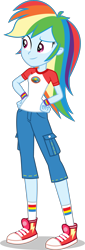 Size: 2044x6000 | Tagged: safe, artist:limedazzle, character:rainbow dash, equestria girls:legend of everfree, g4, my little pony: equestria girls, my little pony:equestria girls, absurd resolution, clothing, converse, female, shoes, simple background, sneakers, socks, solo, transparent background, vector, wristband