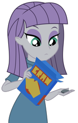 Size: 3832x6000 | Tagged: safe, artist:limedazzle, character:boulder, character:maud pie, episode:outtakes, equestria girls:legend of everfree, g4, my little pony: equestria girls, my little pony:equestria girls, absurd resolution, blooper, box, clothing, food, legend of everfree - bloopers, simple background, transparent background, vector