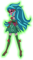 Size: 3258x6000 | Tagged: safe, artist:limedazzle, character:gloriosa daisy, equestria girls:legend of everfree, g4, my little pony: equestria girls, my little pony:equestria girls, absurd resolution, clothing, female, gaea everfree, looking back, request, simple background, solo, transparent background, vector