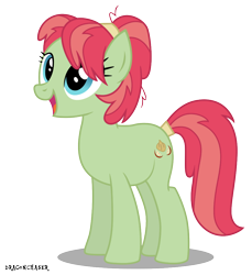 Size: 900x983 | Tagged: safe, artist:dragonchaser123, character:apple dumpling, apple family member, simple background, solo, transparent background, vector