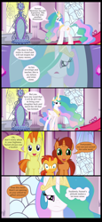 Size: 2000x4343 | Tagged: safe, artist:mlp-silver-quill, character:princess celestia, character:stellar flare, character:sunburst, character:sunspot, species:pony, absurd resolution, bad parenting, celestia is not amused, colt, colt sunburst, comic, headcanon, implied equestria girls, implied sunset shimmer, male, mirror, sunny siblings, unamused, younger