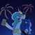 Size: 1200x1200 | Tagged: safe, artist:anticular, character:princess celestia, character:princess luna, species:alicorn, species:pony, ask sunshine and moonbeams, g4, blushing, clothing, crown, drunk, drunklestia, eyes closed, female, fireworks, floppy ears, frown, hoof shoes, jewelry, luna is not amused, mare, mug, necklace, new year, open mouth, peytral, profile, regalia, royal sisters, shoes, three quarter view, unamused
