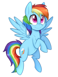 Size: 942x1250 | Tagged: safe, artist:higgly-chan, character:rainbow dash, belly button, cute, dashabetes, female, flying, raised hoof, simple background, smiling, solo, spread wings, transparent background, wings