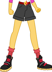 Size: 4965x6914 | Tagged: safe, artist:pink1ejack, artist:teentitansfan201, edit, character:sunset shimmer, equestria girls:legend of everfree, g4, my little pony: equestria girls, my little pony:equestria girls, absurd resolution, boots, clothing, cropped, female, fist, leg focus, legs, pictures of legs, simple background, socks, solo, transparent background, vector, vector edit
