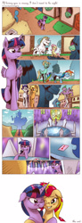 Size: 953x2577 | Tagged: safe, artist:saturdaymorningproj, character:angel bunny, character:applejack, character:bulk biceps, character:fluttershy, character:princess ember, character:rainbow dash, character:rarity, character:spike, character:sunset shimmer, character:sweetie belle, character:twilight sparkle, character:twilight sparkle (alicorn), character:zephyr breeze, species:alicorn, species:dragon, species:earth pony, species:pegasus, species:pony, species:unicorn, ship:flutterbulk, ship:rarijack, ship:spikebelle, ship:sunsetsparkle, episode:hearts and hooves day, g4, my little pony: friendship is magic, blushing, comic, female, floppy ears, implied emberspike, lesbian, male, nuzzling, rose, shipping, smiling, straight, unamused