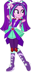 Size: 3165x7360 | Tagged: safe, artist:mixiepie, artist:pink1ejack, edit, character:aria blaze, equestria girls:legend of everfree, equestria girls:rainbow rocks, g4, my little pony: equestria girls, my little pony:equestria girls, absurd resolution, alternate universe, boots, clothing, crystal guardian, eyeshadow, female, high heel boots, makeup, pendant, ponied up, pony ears, purple, raised leg, simple background, smiling, solo, sparkles, super ponied up, transparent background, vector, vector edit