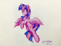 Size: 3106x2330 | Tagged: safe, artist:oofycolorful, character:twilight sparkle, character:twilight sparkle (alicorn), species:alicorn, species:pony, female, high res, solo, traditional art