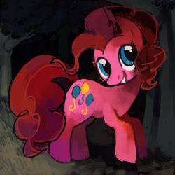 Size: 1024x1024 | Tagged: dead source, safe, artist:dhui, character:pinkie pie, species:earth pony, species:pony, female, mare, smiling, solo