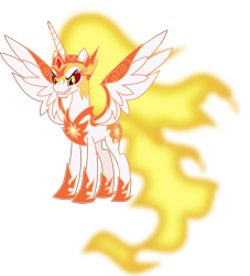Size: 6931x7621 | Tagged: safe, artist:pink1ejack, character:daybreaker, character:princess celestia, species:alicorn, species:pony, episode:a royal problem, g4, my little pony: friendship is magic, absurd resolution, female, mane of fire, mare, simple background, solo, transparent background, vector