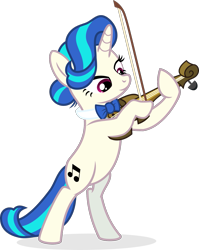 Size: 1187x1494 | Tagged: safe, artist:punzil504, character:dj pon-3, character:vinyl scratch, species:pony, species:unicorn, alternate hairstyle, alternate universe, female, mare, mirror universe, simple background, solo, transparent background, vector, vinyl class, violin