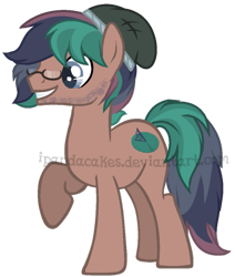 Size: 611x722 | Tagged: safe, artist:ipandacakes, oc, oc only, oc:hawthorn spruce, parent:sci-twi, parent:timber spruce, parent:twilight sparkle, parents:timbertwi, species:earth pony, species:pony, male, offspring, simple background, solo, stallion, transparent background