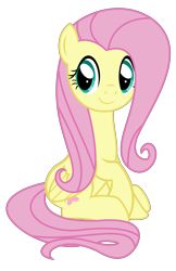 Size: 4534x6978 | Tagged: safe, artist:kuren247, character:fluttershy, species:pegasus, species:pony, absurd resolution, adorable face, cute, female, mare, raised hoof, show accurate, shyabetes, simple background, sitting, solo, transparent background, vector