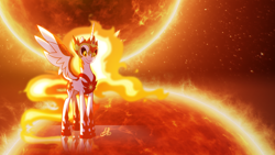 Size: 1920x1080 | Tagged: safe, artist:light262, character:daybreaker, character:princess celestia, species:alicorn, species:pony, episode:a royal problem, g4, my little pony: friendship is magic, female, mare, signature, solo, wallpaper