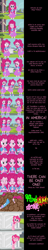 Size: 2000x10492 | Tagged: safe, artist:mlp-silver-quill, character:pinkie pie, species:earth pony, species:human, species:pony, comic:pinkie pie says goodnight, my little pony:equestria girls, 60s batman, absurd resolution, ball of violence, brawl, canterlot high, clones, comic, female, fight, highlander rules, language, mare, multeity, onomatopoeia, pinkie clone, polish, portal, statue, too much pink energy is dangerous, translated in the comments, yugioh abridged