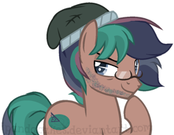 Size: 700x543 | Tagged: safe, artist:ipandacakes, oc, oc only, oc:hawthorn spruce, parent:sci-twi, parent:timber spruce, parent:twilight sparkle, parents:timbertwi, species:earth pony, species:pony, glasses, male, offspring, simple background, solo, stallion, transparent background