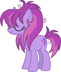 Size: 4592x5458 | Tagged: safe, artist:ironm17, character:glitter spritz, species:earth pony, species:pony, episode:honest apple, g4, my little pony: friendship is magic, absurd resolution, eyes closed, female, messy mane, simple background, smiling, solo, transparent background, vector