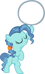 Size: 3976x6511 | Tagged: safe, artist:ironm17, character:petunia paleo, species:earth pony, species:pony, episode:the cutie pox, g4, my little pony: friendship is magic, bipedal, eyes closed, female, filly, hoop, simple background, smiling, solo, transparent background, vector