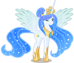 Size: 7000x5923 | Tagged: safe, artist:limedazzle, character:queen chrysalis, species:alicorn, species:pony, absurd resolution, alternate universe, crown, female, jewelry, princess chrysalis, regalia, simple background, solo, species swap, spread wings, transparent background, vector, wings