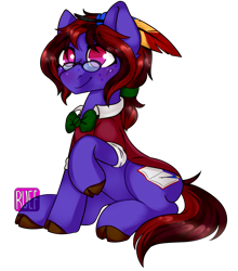 Size: 2547x2895 | Tagged: safe, artist:ruef, oc, oc only, oc:almanac, bow tie, cloven hooves, explicit source, quill, simple background, transparent background, unshorn fetlocks