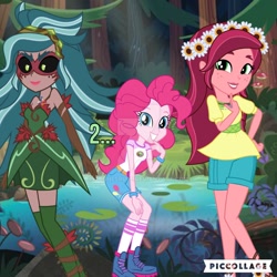 Size: 1024x1024 | Tagged: safe, artist:imperfectxiii, artist:orin331, character:gloriosa daisy, character:pinkie pie, equestria girls:legend of everfree, g4, my little pony: equestria girls, my little pony:equestria girls, gaea everfree