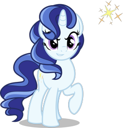 Size: 5000x5213 | Tagged: safe, artist:orin331, character:majesty, species:pony, species:unicorn, dancerverse, g1, absurd resolution, alternate hairstyle, female, g1 to g4, generation leap, mare, raised hoof, simple background, smiling, solo, transparent background