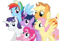 Size: 1815x1260 | Tagged: safe, artist:dragonchaser123, character:applejack, character:fluttershy, character:pinkie pie, character:rainbow dash, character:rarity, character:twilight sparkle, character:twilight sparkle (alicorn), oc:dusk shine, species:alicorn, species:earth pony, species:pegasus, species:pony, species:unicorn, applejack (male), bubble berry, butterscotch, elusive, group, male, mane six, prince dusk, rainbow blitz, rule 63, simple background, stallion, transparent background