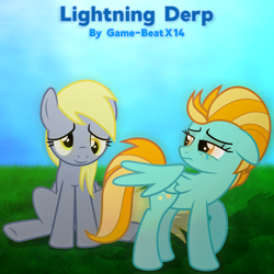 Size: 5000x5000 | Tagged: safe, artist:birthofthepheonix, artist:game-beatx14, artist:puetsua, character:derpy hooves, character:lightning dust, species:pony, absurd resolution, crying, fanfic, fanfic art, fimfiction