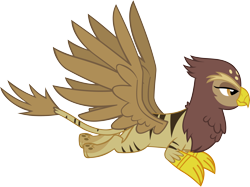 Size: 6178x4614 | Tagged: safe, artist:ironm17, character:galena, species:griffon, episode:the lost treasure of griffonstone, g4, my little pony: friendship is magic, absurd resolution, female, flying, simple background, solo, tiger griffon, transparent background, vector