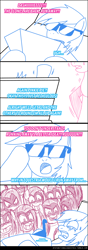 Size: 600x1710 | Tagged: safe, artist:ladyanidraws, character:pinkamena diane pie, character:pinkie pie, character:rainbow dash, episode:too many pinkie pies, g4, my little pony: friendship is magic, beach chair, comic, nightmare fuel, sunglasses, tanning mirror, this will end in cupcakes, this will end in death, this will end in tears, this will end in tears and/or death, too many pinkamenas
