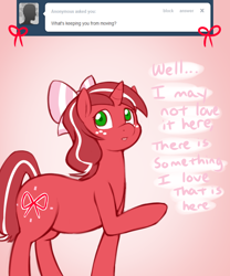 Size: 1000x1200 | Tagged: safe, artist:redintravenous, oc, oc only, oc:red ribbon