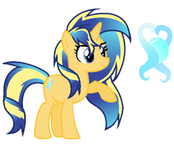 Size: 576x476 | Tagged: safe, artist:thesmall-artist, oc, oc only, oc:aqua blue, parent:flash sentry, parent:sunset shimmer, parents:flashimmer, species:pony, species:unicorn, cutie mark background, female, mare, offspring, raised hoof, reference sheet, simple background, solo, transparent background