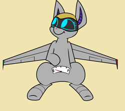 Size: 1068x942 | Tagged: safe, artist:pencil bolt, oc, oc only, oc:airpon, species:plane pony, species:pony, belly, cute, digital eyes, female, looking up, original species, plane, sitting, smiling, solo, wings