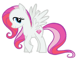 Size: 644x498 | Tagged: safe, artist:colossalstinker, character:diamond rose, species:pegasus, species:pony, cutie mark, female, hooves, mare, simple background, smiling, solo, spread wings, transparent background, wings