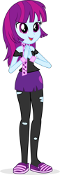 Size: 1195x3454 | Tagged: safe, artist:punzil504, character:mystery mint, equestria girls:friendship games, g4, my little pony: equestria girls, my little pony:equestria girls, chs rally song, clothing, female, open mouth, shoes, simple background, solo, transparent background, vector