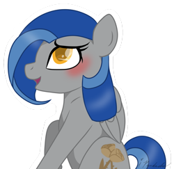 Size: 1024x995 | Tagged: safe, artist:ipandacakes, oc, species:pegasus, species:pony, female, mare, simple background, solo, transparent background, white outline