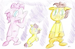 Size: 2725x1764 | Tagged: safe, artist:ptitemouette, character:cheese sandwich, character:pinkie pie, oc, oc:cheese party, parent:cheese sandwich, parent:pinkie pie, parents:cheesepie, next generation, nonbinary, offspring