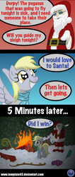 Size: 1500x3550 | Tagged: safe, artist:template93, character:derpy hooves, species:pegasus, species:pony, christmas, comic, crossover, female, holiday, mare, rudolph the red nosed reindeer, santa claus