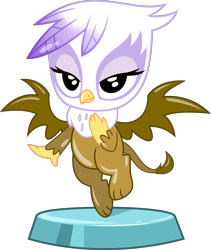 Size: 2779x3288 | Tagged: safe, artist:phucknuckl, part of a set, character:gilda, species:griffon, cute, female, gildadorable, ios game, my little pocket ponies, pocket ponies, simple background, transparent background