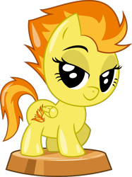 Size: 2553x3413 | Tagged: safe, artist:phucknuckl, character:spitfire, species:pony, cute, cutefire, dawwww, female, lidded eyes, my little pocket ponies, pocket ponies, simple background, solo, transparent background