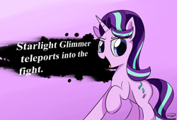 Size: 1678x1134 | Tagged: safe, artist:taurson, character:starlight glimmer, species:pony, species:unicorn, newbie artist training grounds, atg 2018, female, mare, newcomer, solo, super smash bros.