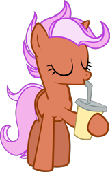 Size: 3332x5163 | Tagged: safe, artist:ironm17, character:fiery fricket, species:pony, species:unicorn, drinking, eyes closed, las pegasus resident, simple background, solo, transparent background, vector