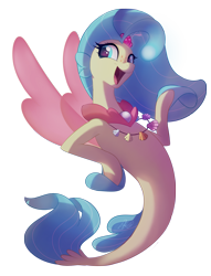 Size: 1556x2032 | Tagged: source needed, safe, artist:light262, character:princess skystar, species:seapony (g4), g4, my little pony: the movie (2017), female, freckles, jewelry, necklace, one small thing, open mouth, seashell necklace, shell, simple background, solo, transparent background